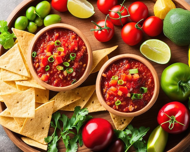 Foto teller mit leckeren nachos