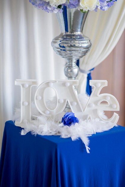 telón de fondo de boda con flores y decoración de boda