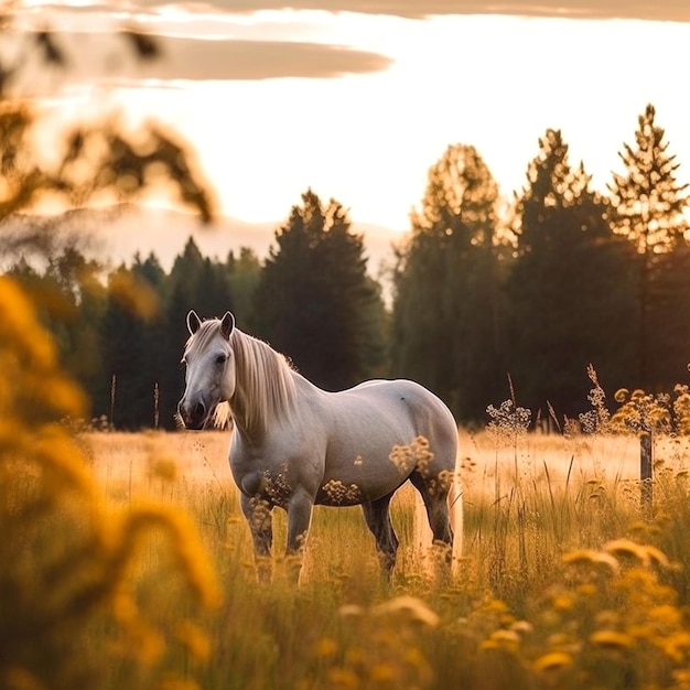 telón de fondo para el caballo