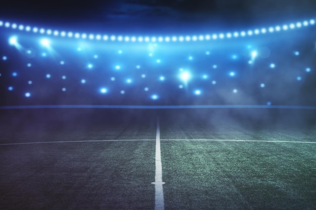 Telón de fondo creativo del campo de fútbol