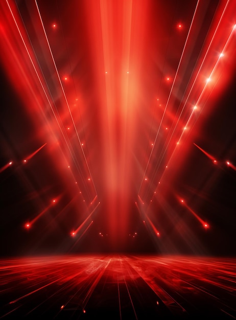 telón de fondo con iluminación de focos rojos para volantes imagen realista ultra hd alto diseño