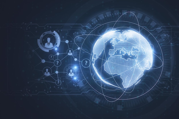 El telón de fondo de la interfaz de negocio digital