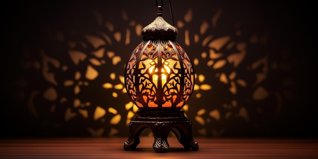 El telón de fondo de las luces de Ramadan Kareem exuda un lujo impresionante