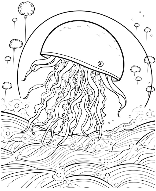 Foto telón de fondo para medusas