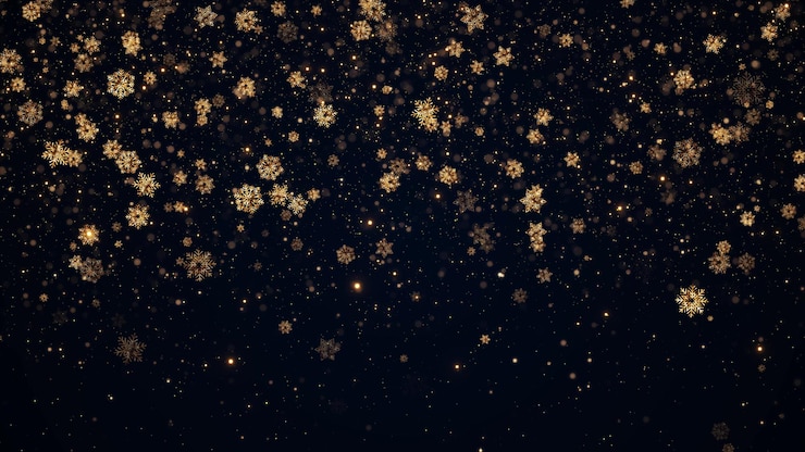 telón de fondo de Navidad árbol de Navidad brillo bokeh saludo nieve copos de nieve luces Feliz Navidad
