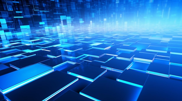 Telón de fondo de negocios azul brillante