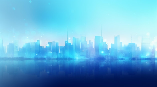 Telón de fondo de negocios azul brillante