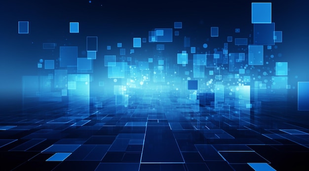Telón de fondo de negocios azul brillante