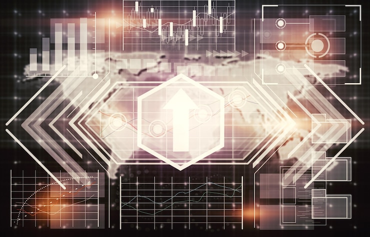 Foto telón de fondo de negocios digitales
