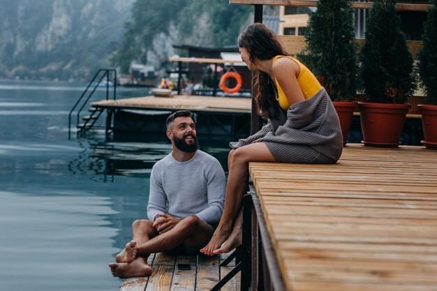 El telón de fondo romántico perfecto cortesía de la naturaleza.