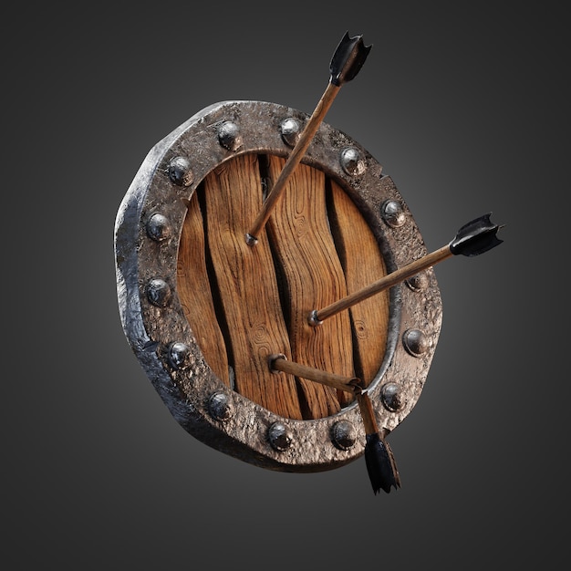 Tema 3D Icon Shield Cycle Render Vikings