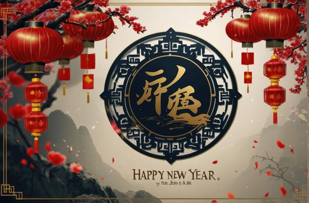 Foto tema de la celebración del año nuevo lunar