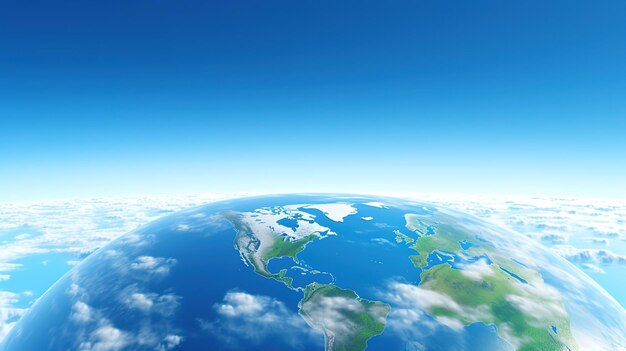 El tema del Día Mundial del Ozono es proteger la tierra y proteger el medio ambienteGenerado por IA