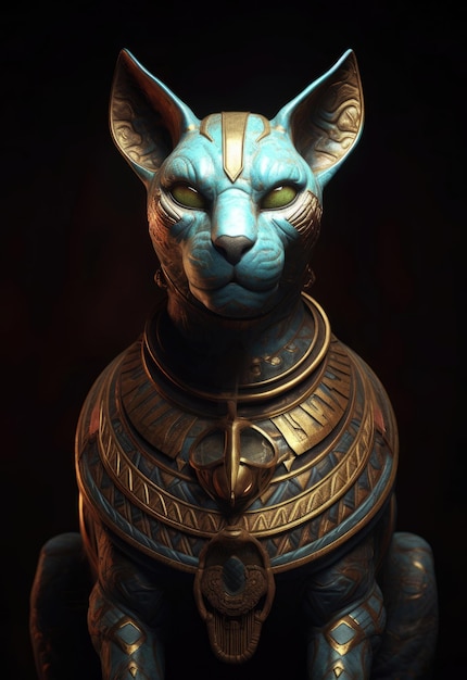 Tema egípcio mágico Gato egípcio Sphynx