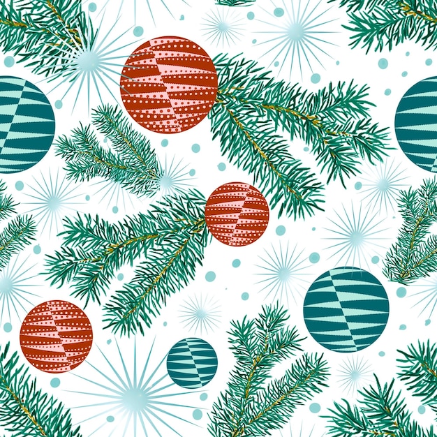 un tema de Navidad con bolas y adornos