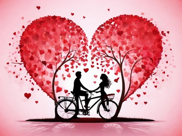 El tema de San Valentín es el romance amoroso.