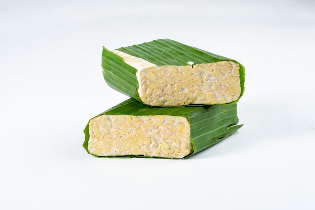 Tempeh comida tradicional indonésia feita de soja fermentada