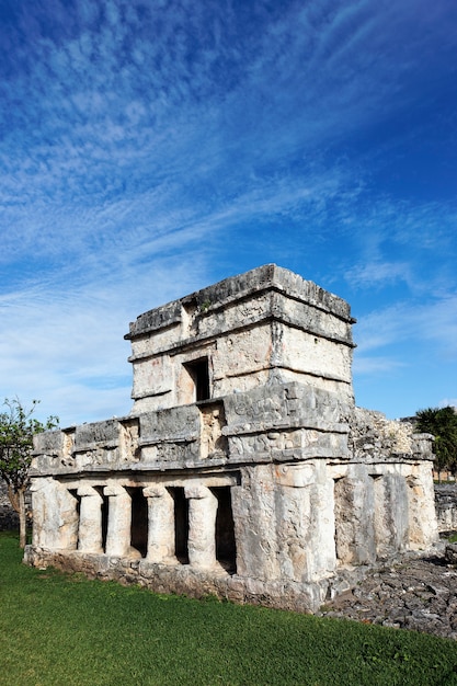 Tempel der Fresken im Dezember, Tulum, Mexiko