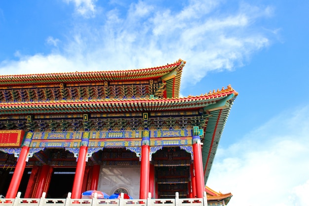 Tempel der traditionellen chinesischen Art bei Wat Leng-Noei-Yi in Nonthaburi, Thailand