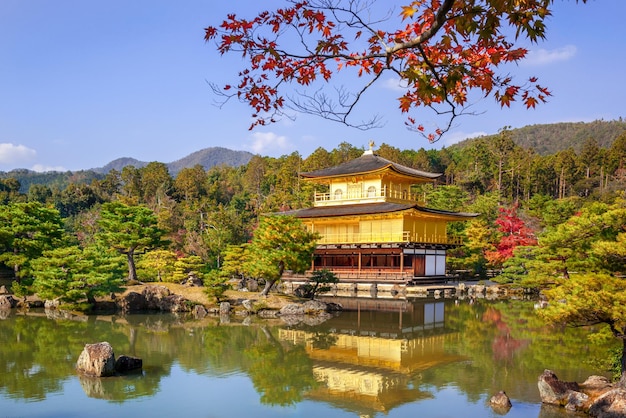 Tempel des goldenen Pavillons kinkakuji kyoto japan