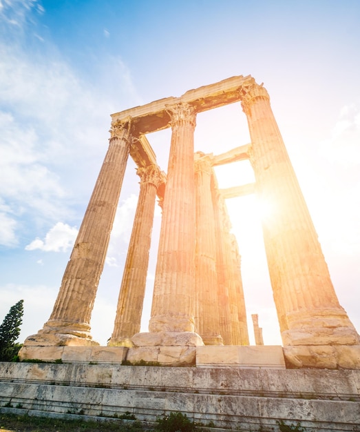 Tempel des olympischen Zeus in Athen