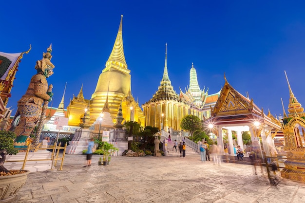 Tempel des Smaragd-Buddha oder Wat Phra Kaeo Tempel Bangkok Thailand