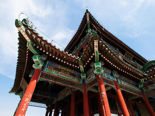 Tempel im Sommerpalast in Peking, China.