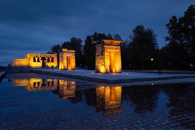 Tempel von Debod in Madrid, Spanien.