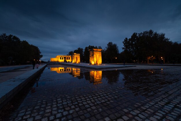 Tempel von Debod in Madrid, Spanien.