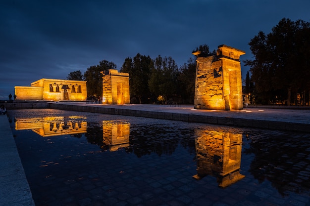 Tempel von Debod in Madrid, Spanien.