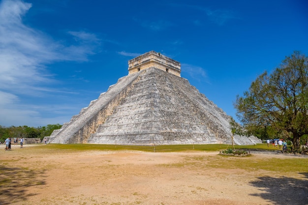 Tempelpyramide von Kukulcan El Castillo Chichen Itza Yucatan Mexiko Maya-Zivilisation