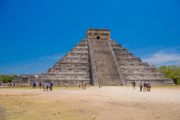 Tempelpyramide von Kukulcan El Castillo Chichen Itza Yucatan Mexiko Maya-Zivilisation