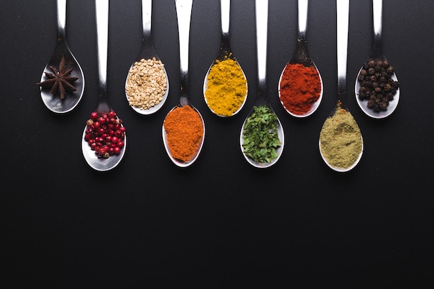 Temperos e condimentos para cozinhar