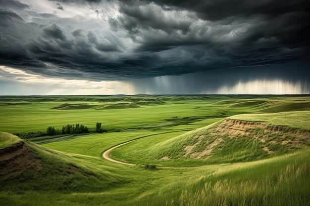 tempestade no campo