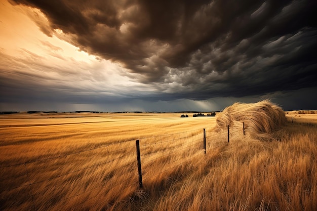 tempestade no campo