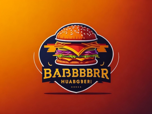 Templata vectorial de diseño de icona de hamburguesa grande Logotipo de hamburger grande para su cafetería o restaurante Logotipo de comida rápida c