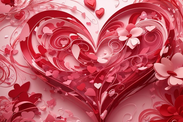 Template de fundo de valentine quente abstrato Clipart