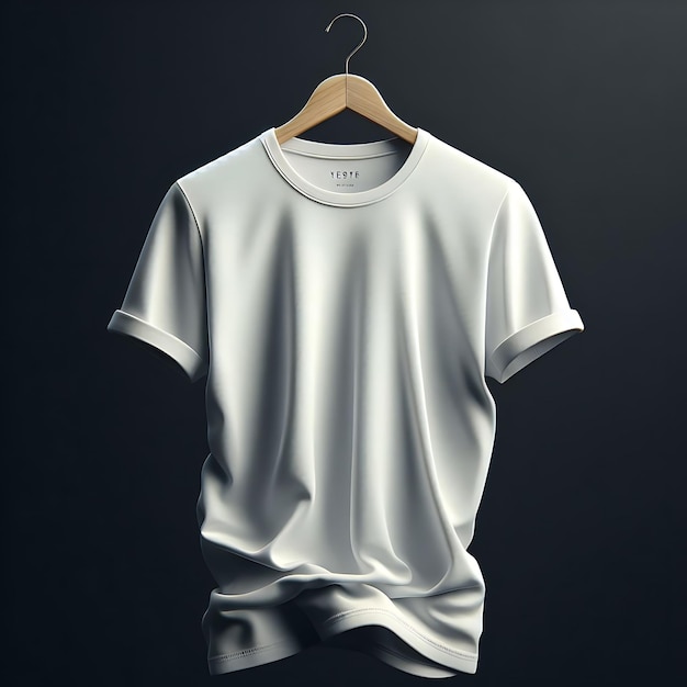 Foto template de maquete de camiseta preta e branca premium e de alta qualidade