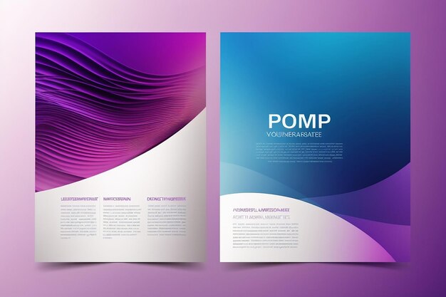 Templates for multipurpose presentation blurred effect on purple blue background event party flyer