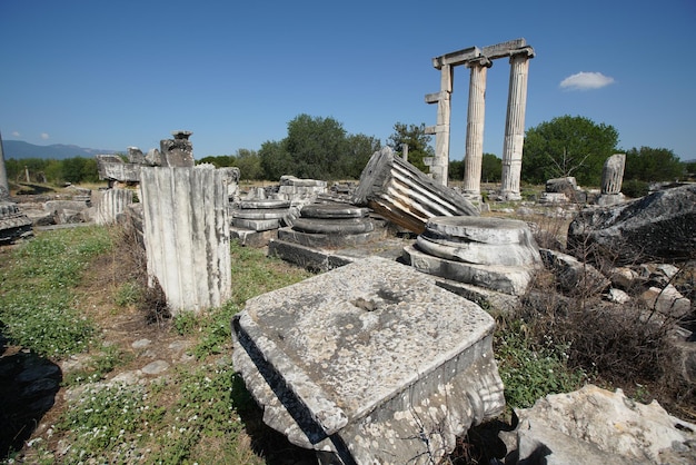 Templo de Afrodita en la ciudad antigua de Afrodisias en Aydin Turkiye