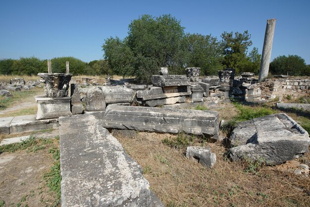 Templo de Afrodita en la ciudad antigua de Afrodisias en Aydin Turkiye