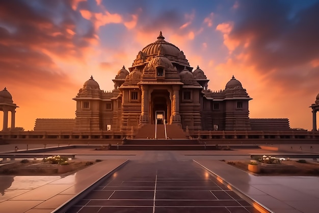 Foto templo akshardham delhi india