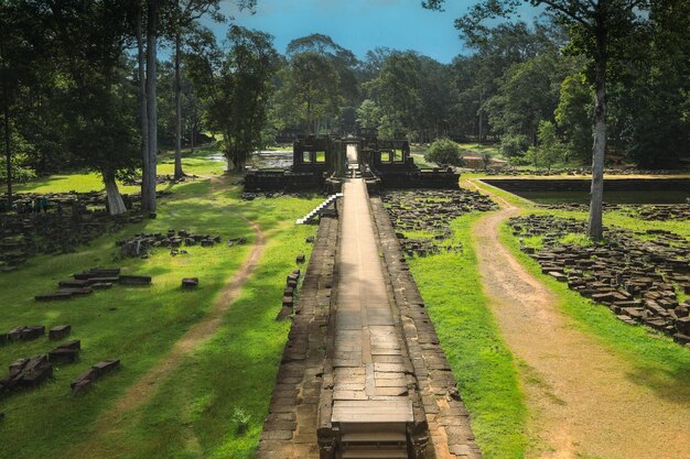 Foto templo de angkor wat en camboya el antiguo complejo de templos de angkor vat