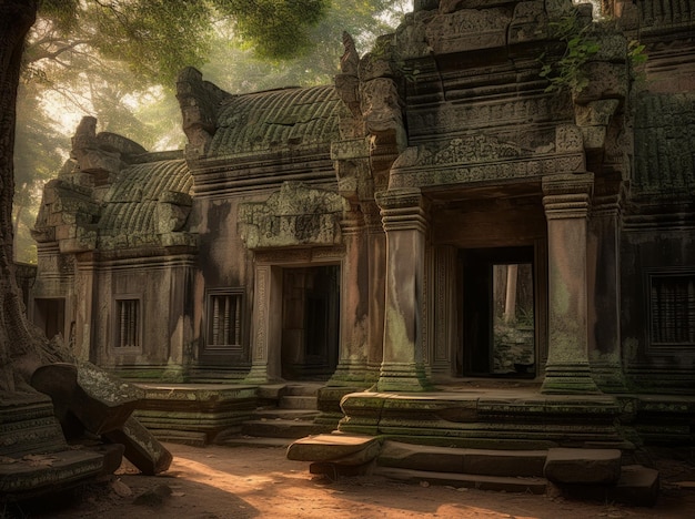 Un templo en angkor wat, camboya