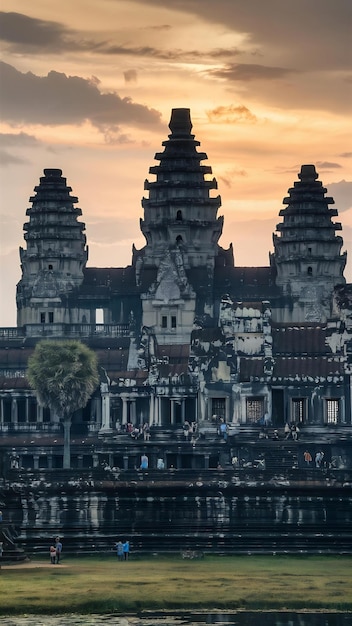 El templo de Angkor Wat en Siem Reap, en Camboya