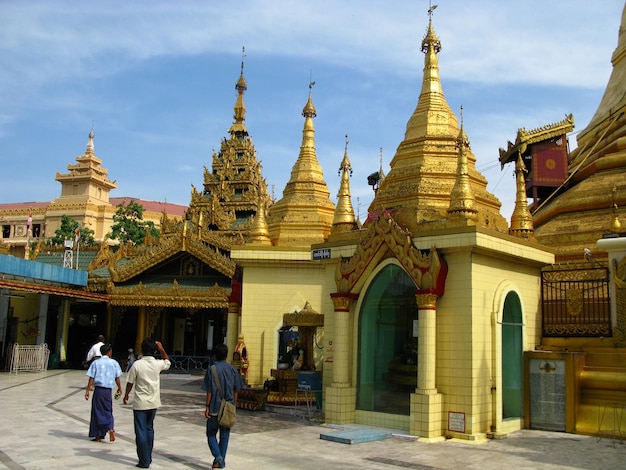 El templo antiguo en Rangún Rangún Myanmar