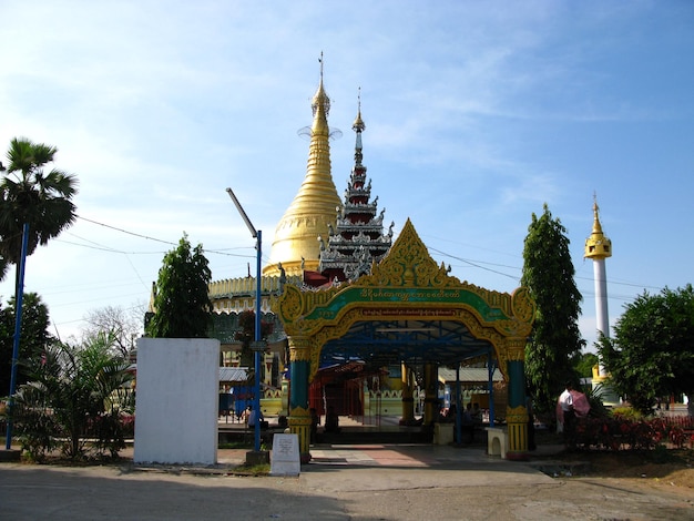 El templo antiguo en Rangún Rangún Myanmar