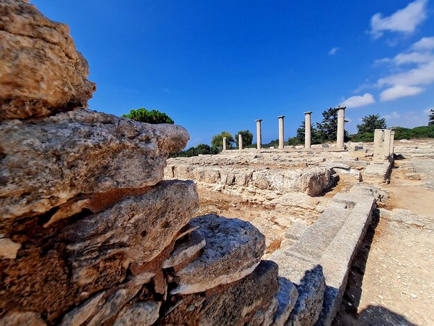 Foto el templo de apolo en episkopi