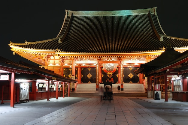 Templo de Asakusa de noche