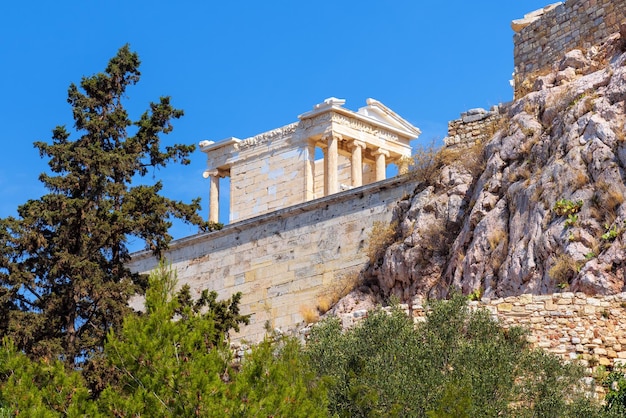 Templo de Athena Nike en la Acrópolis de Atenas Grecia